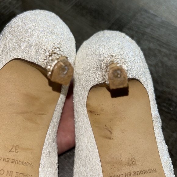 Free People White Sparkle Florence Heel - Picture 8 of 8